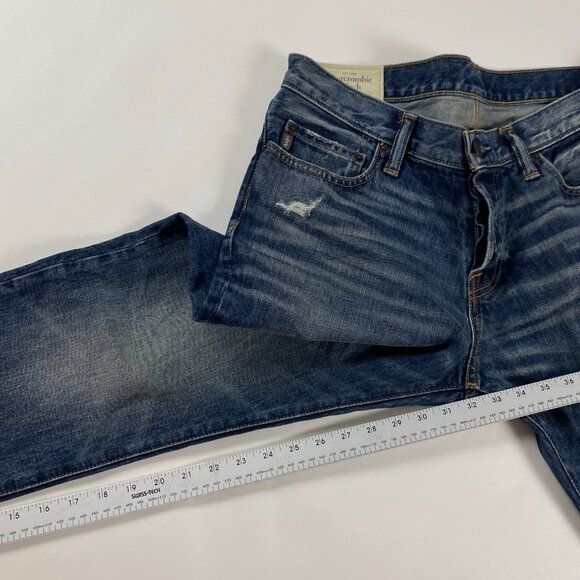 Abercrombie & Fitch The A&F Skinny Jeans Mens 33 x 32 Actual 35 x 32 Cotton - Picture 13 of 14